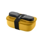 Lunch box set sa putnim priborom žuti